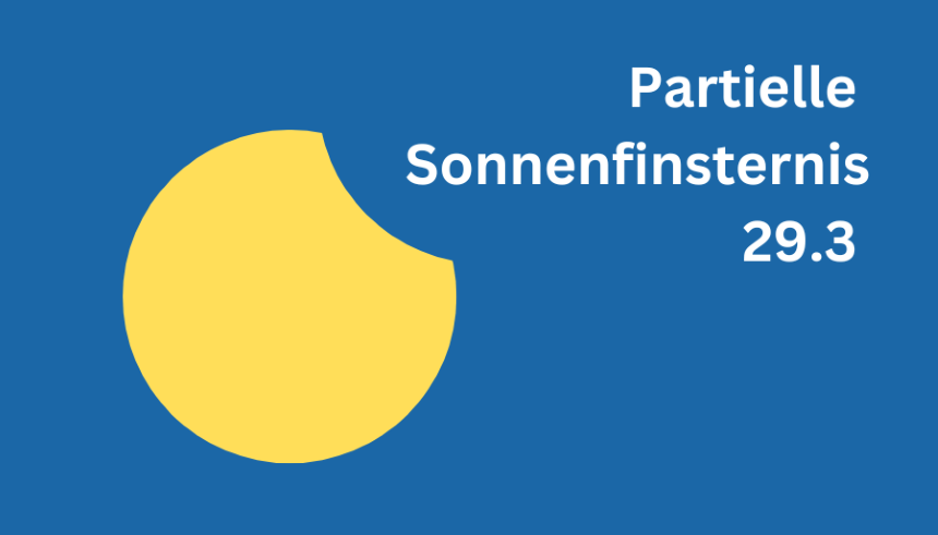 Partielle Sonnenfinsternis am 29.03.2025